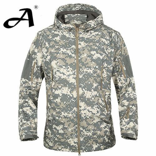 Camo Coat Military Jacket Waterproof Windbreaker Raincoat Clothes Jacket Men-Jackets-Bargain Bait Box-ACU-XS-Bargain Bait Box