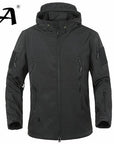 Camo Coat Military Jacket Waterproof Windbreaker Raincoat Clothes Jacket Men-Jackets-Bargain Bait Box-BLACK-XS-Bargain Bait Box