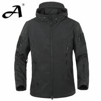 Camo Coat Military Jacket Waterproof Windbreaker Raincoat Clothes Jacket Men-Jackets-Bargain Bait Box-BLACK-XS-Bargain Bait Box