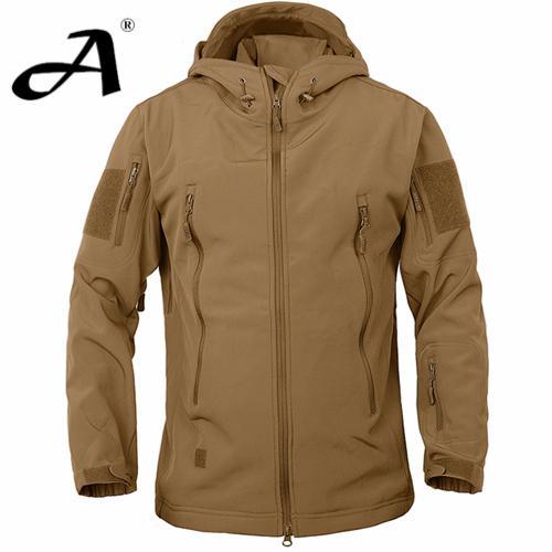 Camo Coat Military Jacket Waterproof Windbreaker Raincoat Clothes Jacket Men-Jackets-Bargain Bait Box-BROWN-XS-Bargain Bait Box