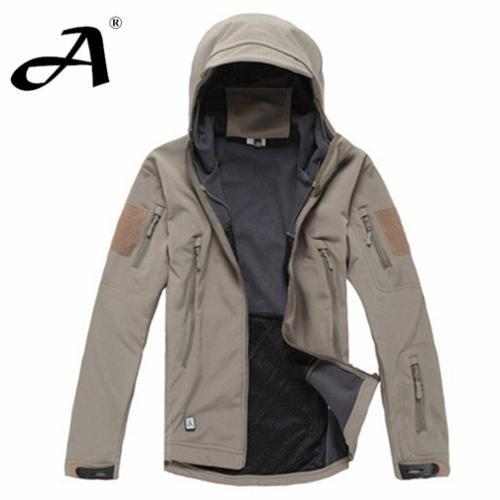 Camo Coat Military Jacket Waterproof Windbreaker Raincoat Clothes Jacket Men-Jackets-Bargain Bait Box-KHAKI-XS-Bargain Bait Box