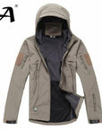 Camo Coat Military Jacket Waterproof Windbreaker Raincoat Clothes Jacket Men-Jackets-Bargain Bait Box-KHAKI-XS-Bargain Bait Box