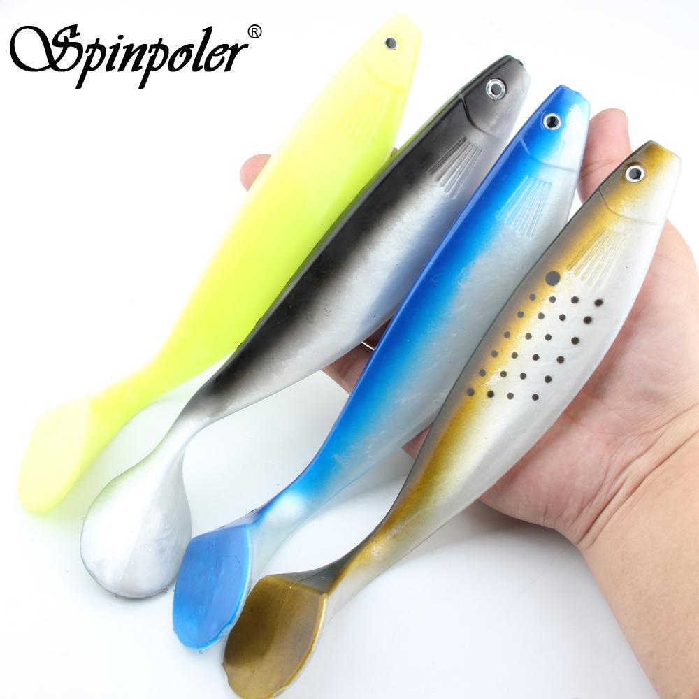 Cheap 1Pc 25Cm/9.84In 75G Saltwater Pike See Bass Fishing Lure Vivid Paddle Tail-Musky &amp; Pike Baits-Bargain Bait Box-1pc-Bargain Bait Box