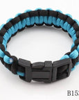 Cheap Camping Parachute Cord Emergency Paracord Bracelet Survival Jewelry For-Survival Gear-Bargain Bait Box-Blue Black-Bargain Bait Box