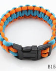 Cheap Camping Parachute Cord Emergency Paracord Bracelet Survival Jewelry For-Survival Gear-Bargain Bait Box-Blue Orange-Bargain Bait Box