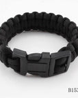 Cheap Camping Parachute Cord Emergency Paracord Bracelet Survival Jewelry For-Survival Gear-Bargain Bait Box-all black-Bargain Bait Box