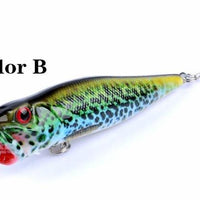 Colorful 9.5Cm/12G Popper Bass Hard Plastic Poper S Lifelike Swim-Top Water Baits-Bargain Bait Box-color B-Bargain Bait Box