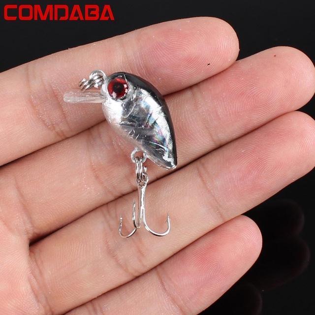 Comdaba 1Pcs Swim Fish 2.6Cm 1.6G Hard Crank Bait Topwater Mini Fishing-Crankbaits-Bargain Bait Box-A-Bargain Bait Box