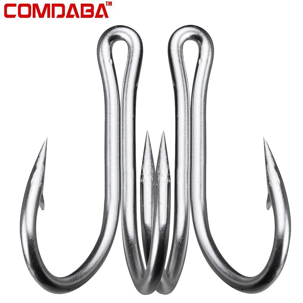 Comdaba 5Pcs Carbon Steel Fishhook With Hole Fishing Tackle 2# -7# Sizes Fish-Specialty Hooks-Bargain Bait Box-2-Bargain Bait Box