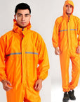 Conjoined Raincoats, Overalls Electric Motorcycle Raincoat, Men And Women-Rain Suits-Bargain Bait Box-BLACK-S-Bargain Bait Box