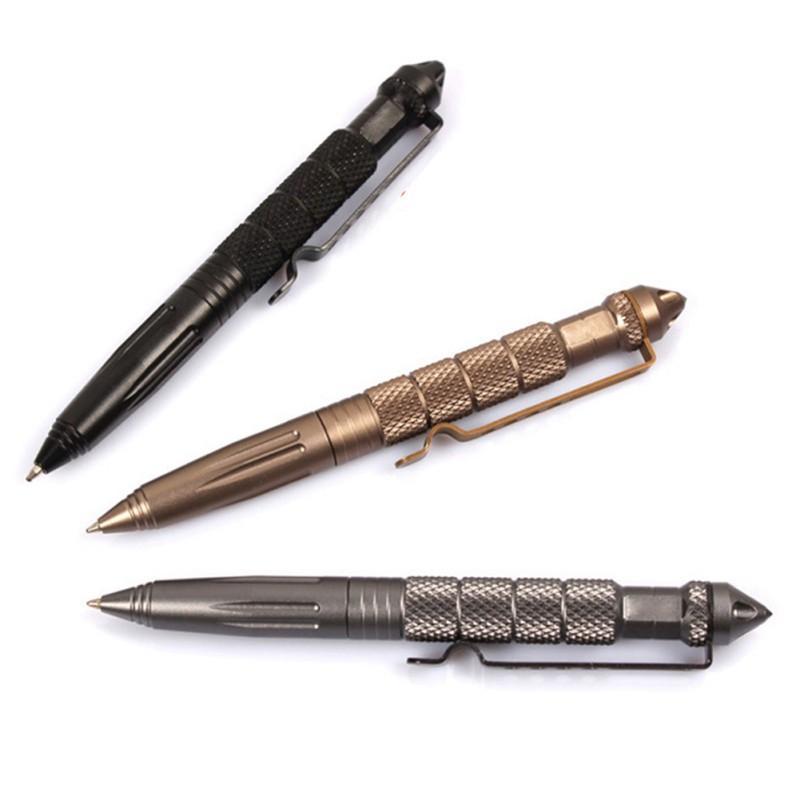 Convenient And Easy To Carry Pocket Black Tactical Pen Glass Breaker Self-Survival Gear-Bargain Bait Box-black color-Bargain Bait Box