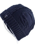 Cool Skull Pattern Hats For Men Beanies Knitted Wool Plus Velvet Bone Solid-Beanies-Bargain Bait Box-Blue-Bargain Bait Box