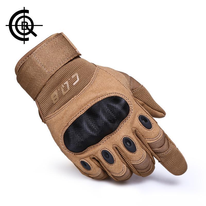 Cqb Tactical Gloves Full Finger Sports Riding Military Men&#39;S Gloves Armor-Gloves-Bargain Bait Box-black-S-China-Bargain Bait Box