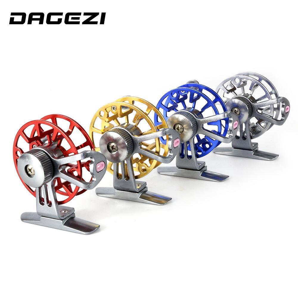 Dagezi All Metal Ultra-Light 50G Ice Fishing Reel Right Handle 4 Colors-Fly Fishing Reels-Bargain Bait Box-Blue-Bargain Bait Box