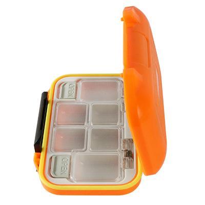 Dagezi Multi-Function Fishing Box Popper 12 Compartments Can Be Adjustable Fly-Compartment Boxes-Bargain Bait Box-Orange-Bargain Bait Box