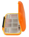 Dagezi Multi-Function Fishing Box Popper 12 Compartments Can Be Adjustable Fly-Compartment Boxes-Bargain Bait Box-Orange-Bargain Bait Box