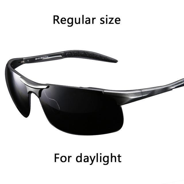 Day Night Vision Goggles Driving Polarized Sunglasses For Men'S Car Driving-Polarized Sunglasses-Bargain Bait Box-Black and grey-Bargain Bait Box