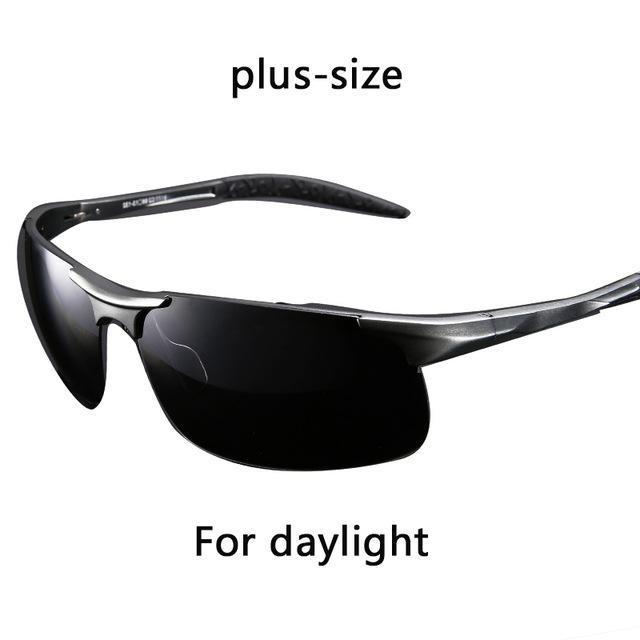 Day Night Vision Goggles Driving Polarized Sunglasses For Men'S Car Driving-Polarized Sunglasses-Bargain Bait Box-Black and grey BIG-Bargain Bait Box