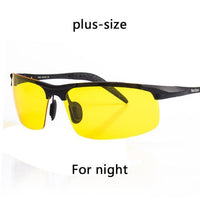 Day Night Vision Goggles Driving Polarized Sunglasses For Men'S Car Driving-Polarized Sunglasses-Bargain Bait Box-Black and yellow BIG-Bargain Bait Box