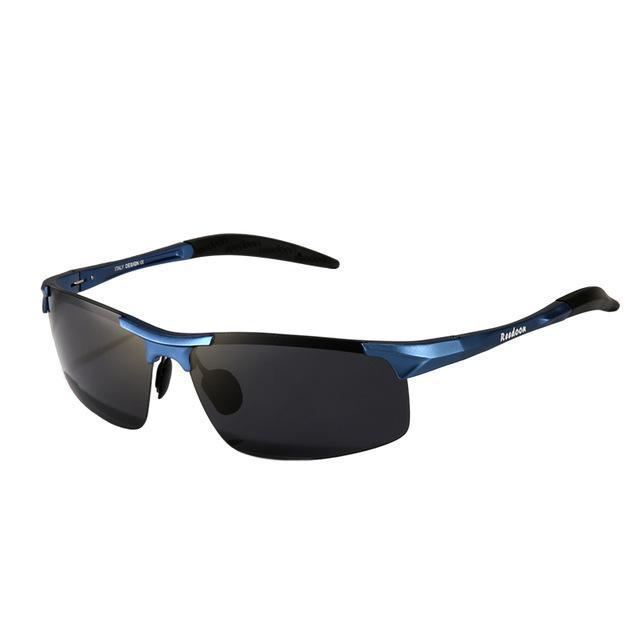 Day Night Vision Goggles Driving Polarized Sunglasses for Men's Car Driving Blue and Grey
