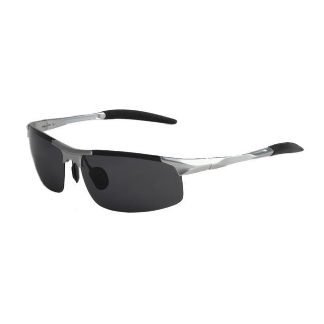 Day Night Vision Goggles Driving Polarized Sunglasses For Men'S Car Driving-Polarized Sunglasses-Bargain Bait Box-Silver and grey-Bargain Bait Box