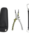 Design Alumimum Multi-Function Fishing Pliers Tool ,Fishing Tackle-Fishing Pliers-Bargain Bait Box-Green-Bargain Bait Box