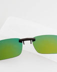 Dressuup Polarized Clip On Sunglasses Men Driving Night Vision Lens Sun-Polarized Sunglasses-Bargain Bait Box-GOLDEN-Bargain Bait Box