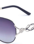 Dressuup Polarized Sunglasses Women Diamond Luxury Design Sun Glasses Female-Polarized Sunglasses-Bargain Bait Box-BLACK-Bargain Bait Box