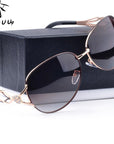 Dressuup Polarized Sunglasses Women Diamond Luxury Design Sun Glasses Female-Polarized Sunglasses-Bargain Bait Box-RED-Bargain Bait Box