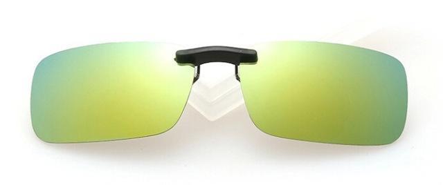 Dressuup Square Mirrored Polarized Sunglasses Clip For Women Men Coating-Polarized Sunglasses-Bargain Bait Box-C5-Bargain Bait Box