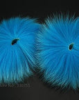 Dyed Arctic Marble Fox Tail Hair Fly Tying Material - 2 Pcs Per Pack-Fly Tying Materials-Bargain Bait Box-blue-Bargain Bait Box