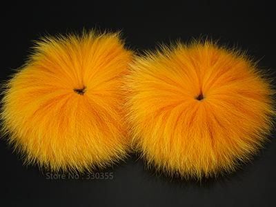 Dyed Arctic Marble Fox Tail Hair Fly Tying Material - 2 Pcs Per Pack-Fly Tying Materials-Bargain Bait Box-golden-Bargain Bait Box
