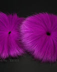 Dyed Arctic Marble Fox Tail Hair Fly Tying Material - 2 Pcs Per Pack-Fly Tying Materials-Bargain Bait Box-hot purple-Bargain Bait Box