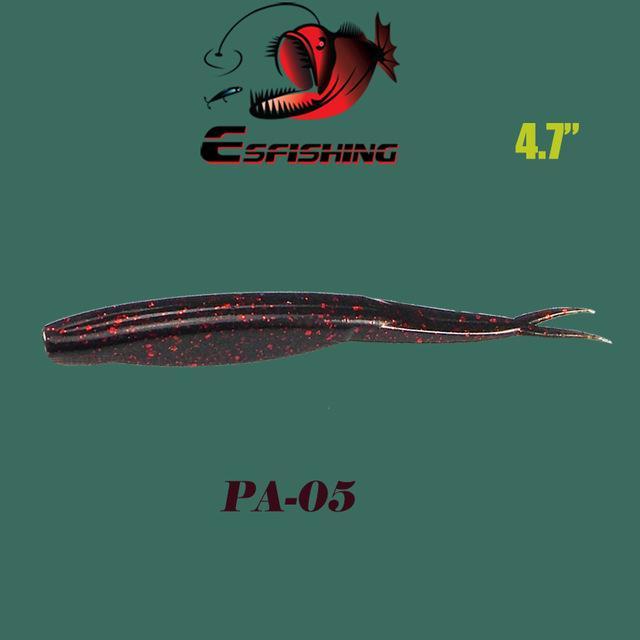 Esfishing 6Pcs 12Cm/8G Fluke 4.7&quot; Soft Fishing Bait Soft Fishing-Jerk Baits-Bargain Bait Box-PA05-Bargain Bait Box
