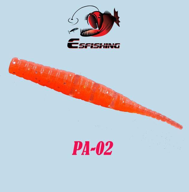 Esfishing Worm Ice Fishing Bait Soft 20Pcs 4.2Cm/0.5G Polaris 1.7&quot; Fishing-Jerk Baits-Bargain Bait Box-PA02-40mm-Bargain Bait Box