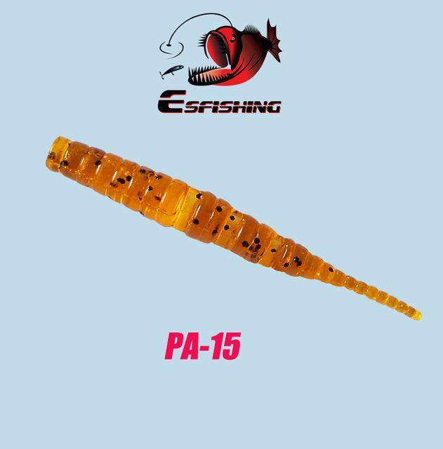 Esfishing Worm Ice Fishing Bait Soft 20Pcs 4.2Cm/0.5G Polaris 1.7&quot; Fishing-Jerk Baits-Bargain Bait Box-PA15-40mm-Bargain Bait Box