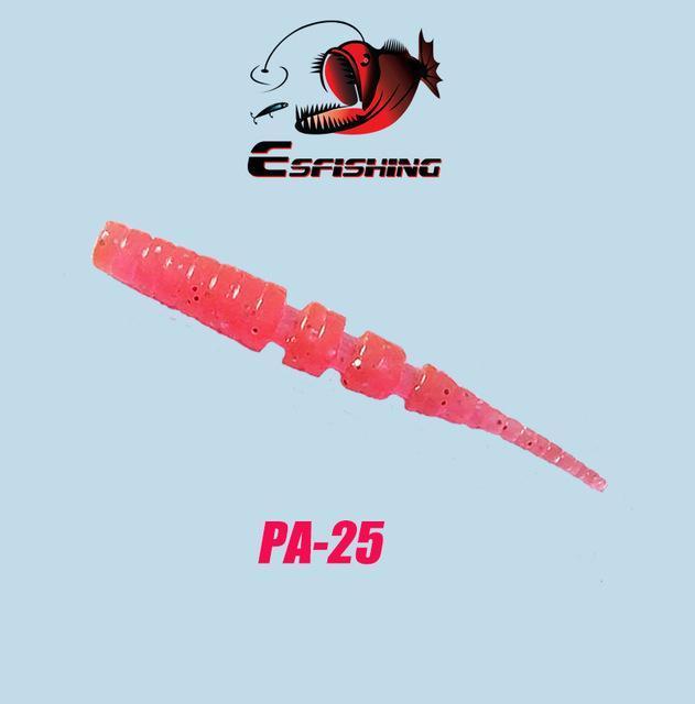 Esfishing Worm Ice Fishing Bait Soft 20Pcs 4.2Cm/0.5G Polaris 1.7&quot; Fishing-Jerk Baits-Bargain Bait Box-PA25-40mm-Bargain Bait Box