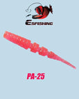 Esfishing Worm Ice Fishing Bait Soft 20Pcs 4.2Cm/0.5G Polaris 1.7" Fishing-Jerk Baits-Bargain Bait Box-PA25-40mm-Bargain Bait Box
