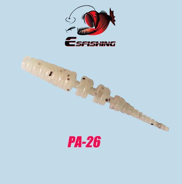 Esfishing Worm Ice Fishing Bait Soft 20Pcs 4.2Cm/0.5G Polaris 1.7&quot; Fishing-Jerk Baits-Bargain Bait Box-PA26-40mm-Bargain Bait Box