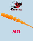 Esfishing Worm Ice Fishing Bait Soft 20Pcs 4.2Cm/0.5G Polaris 1.7" Fishing-Jerk Baits-Bargain Bait Box-PA36-40mm-Bargain Bait Box