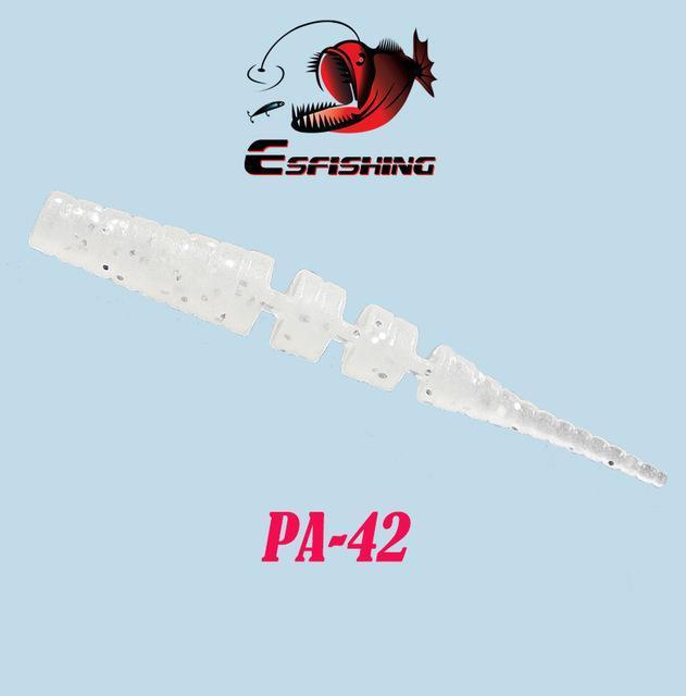 Esfishing Worm Ice Fishing Bait Soft 20Pcs 4.2Cm/0.5G Polaris 1.7&quot; Fishing-Jerk Baits-Bargain Bait Box-PA42-40mm-Bargain Bait Box