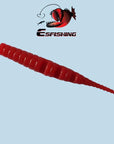 Esfishing Worm Ice Fishing Bait Soft 20Pcs 4.2Cm/0.5G Polaris 1.7" Fishing-Jerk Baits-Bargain Bait Box-Red-40mm-Bargain Bait Box