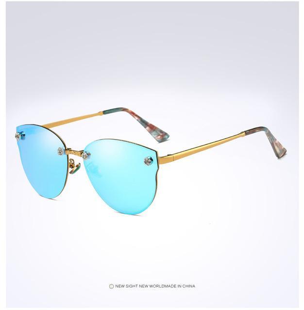 Eyecrafters Luxury Polarized Sunglasses Womens Sexy Cat Eye Mirror Reflective-Polarized Sunglasses-Bargain Bait Box-Blue-Bargain Bait Box