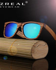 Ezreal Polarized Zebra Wood Sunglasses Men Women Hand Made Vintage Wooden-Polarized Sunglasses-Bargain Bait Box-1-SAME PICTURES-Bargain Bait Box