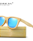 Ezreal Wooden Sunglasses Polarized Bamboo Sun Glasses Vintage Wood Case Beach-Polarized Sunglasses-Bargain Bait Box-blue-Bargain Bait Box