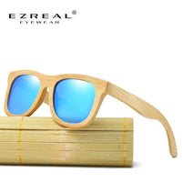 Ezreal Wooden Sunglasses Polarized Bamboo Sun Glasses Vintage Wood Case Beach-Polarized Sunglasses-Bargain Bait Box-blue-Bargain Bait Box