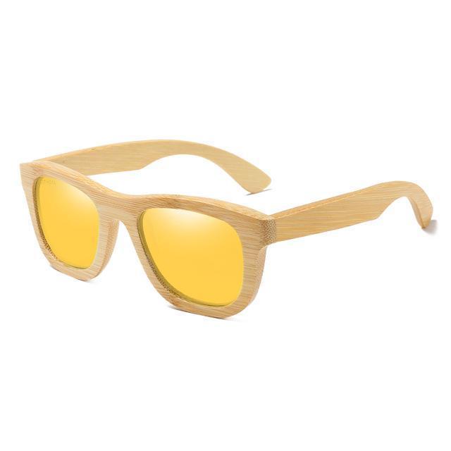 Ezreal Wooden Sunglasses Polarized Bamboo Sun Glasses Vintage Wood Case Beach-Polarized Sunglasses-Bargain Bait Box-gold-Bargain Bait Box