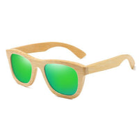 Ezreal Wooden Sunglasses Polarized Bamboo Sun Glasses Vintage Wood Case Beach-Polarized Sunglasses-Bargain Bait Box-green-Bargain Bait Box