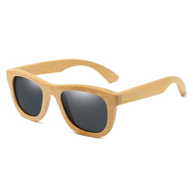 Ezreal Wooden Sunglasses Polarized Bamboo Sun Glasses Vintage Wood Case Beach-Polarized Sunglasses-Bargain Bait Box-grey-Bargain Bait Box