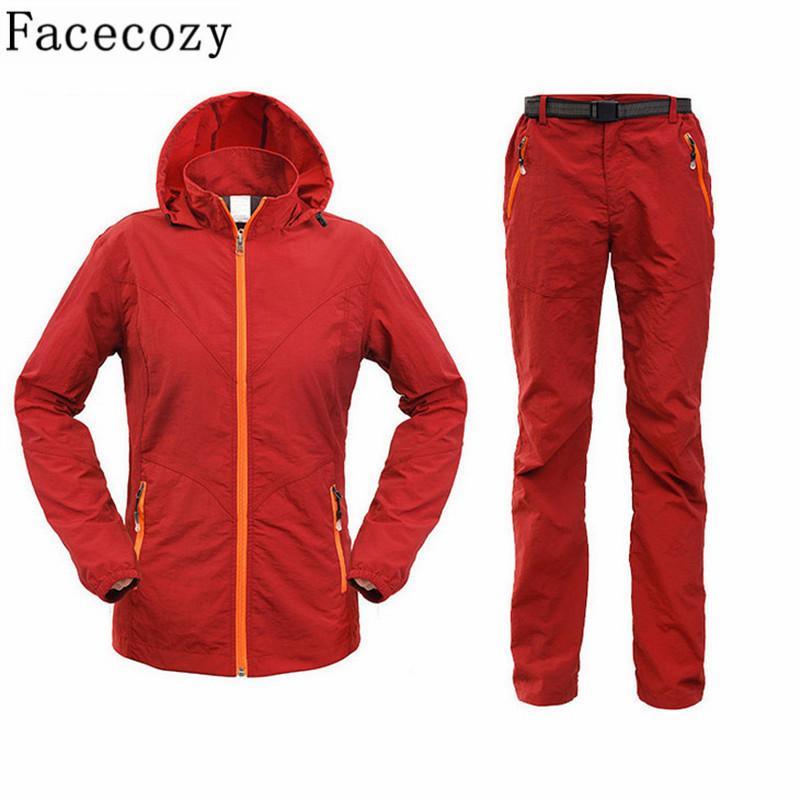 Facecozy Women Fishing Uv Shirt+Pant/Set Quick Dry Camping&amp; Shirts Long Sleeve-Fishing Suits-Bargain Bait Box-Women army green-S-Bargain Bait Box